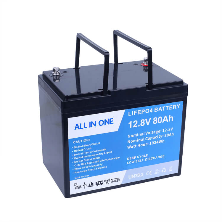 12.8V 80Ah 可充电电池电池锂离子电池- Ainbattery.com