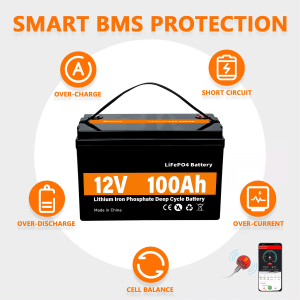 LiFePO4 太阳能储能电池 12V 100Ah