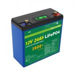 太阳能深循环24v 48v 24ah Lifepo4电池组UPS 12v 24ah电池