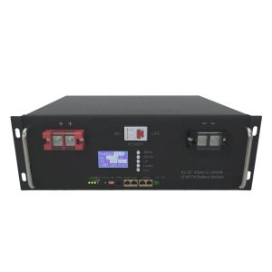 6000 次循环 48V 100Ah 5Kwh RS48 LiFePo4 太阳能电池带 5U 机柜