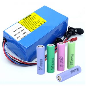 锂电池18650 48V 12AH 48V 500W电动自行车电池带BMS